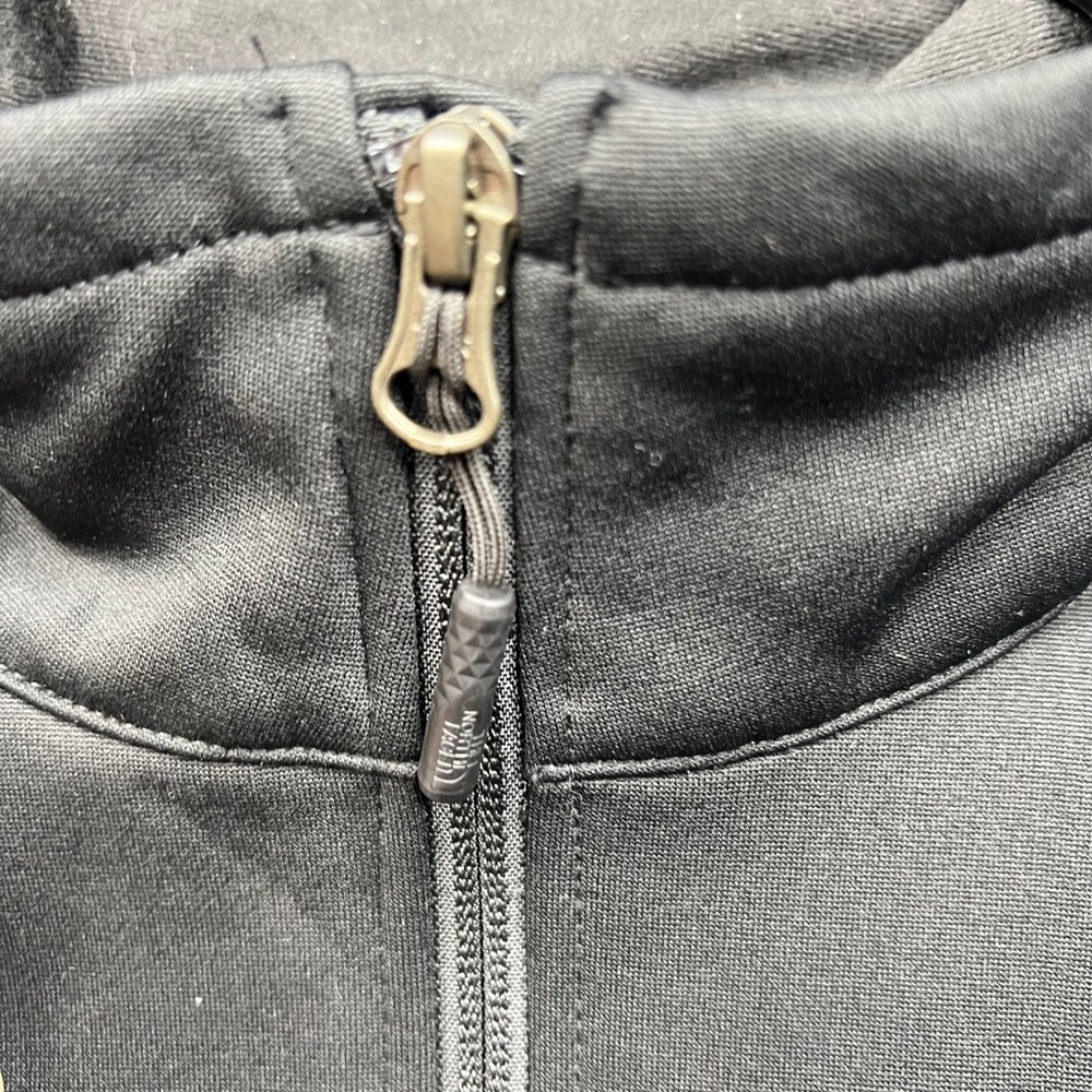 The North Face Vest Mens Medium Black WindWall Softshell Hollister Logo Full Zip - Picture 13 of 16